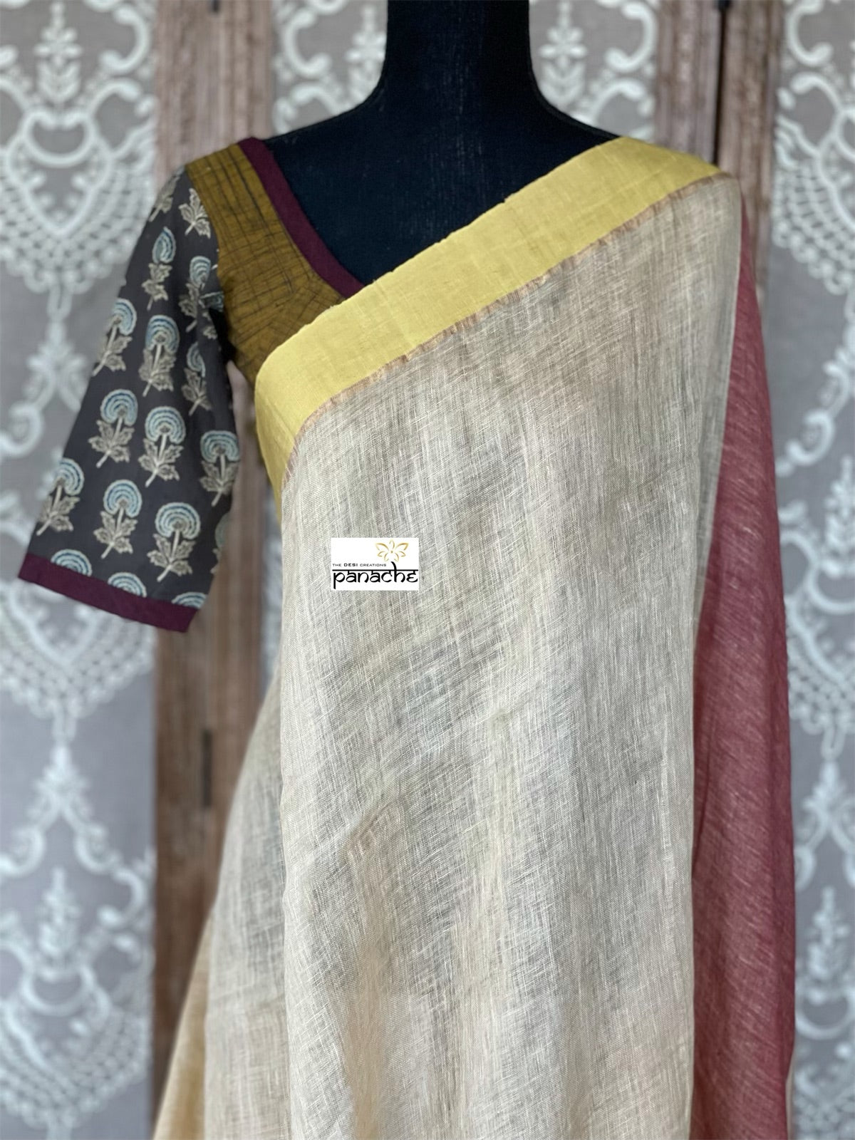 Linen Handloom - Wheat color