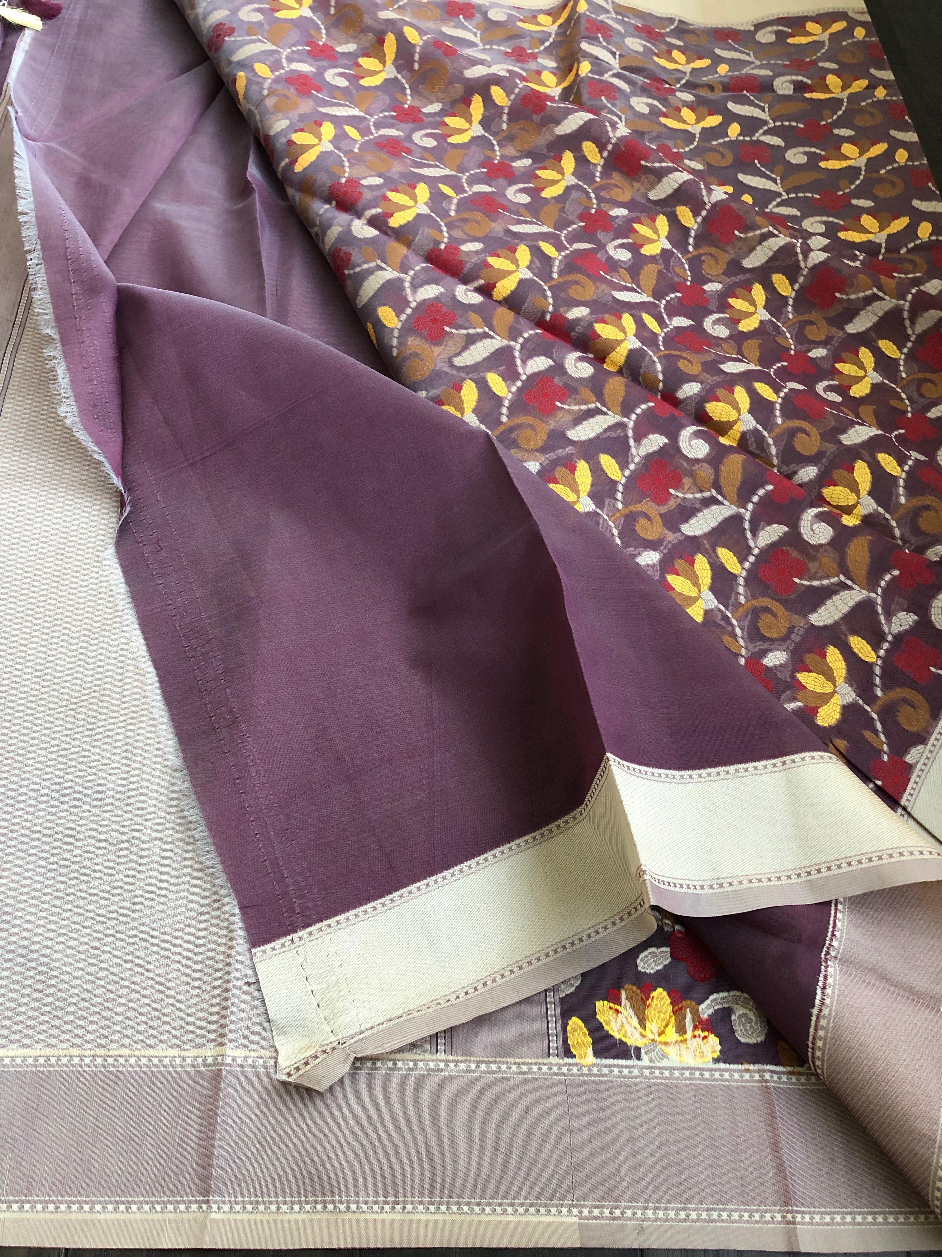Kora Kantha Woven - Mauve