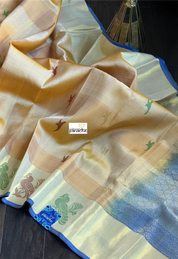 Silk Kanjivaram - Melon Yellow
