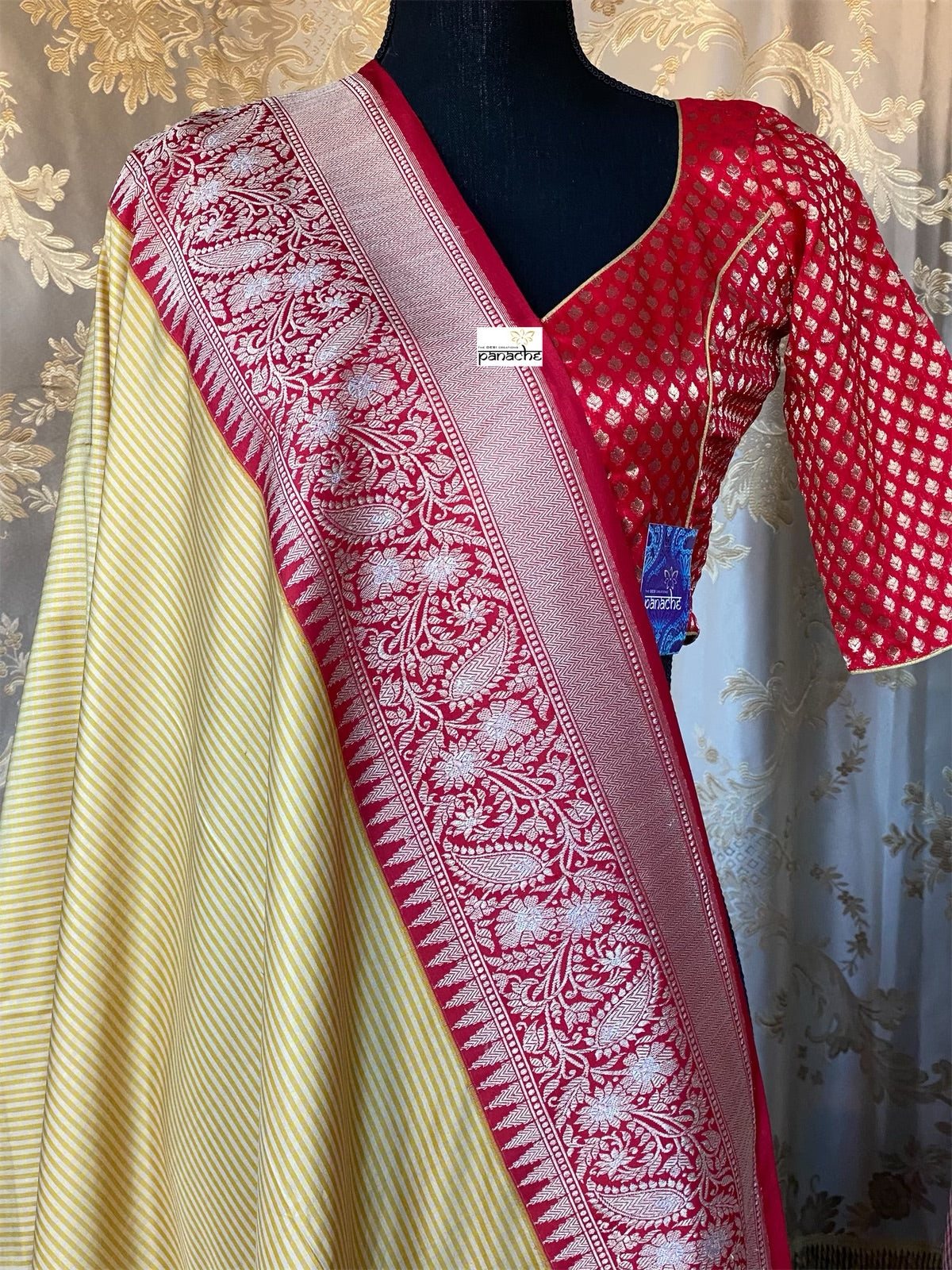 Designer Blouse - Red Banarasi Motifs