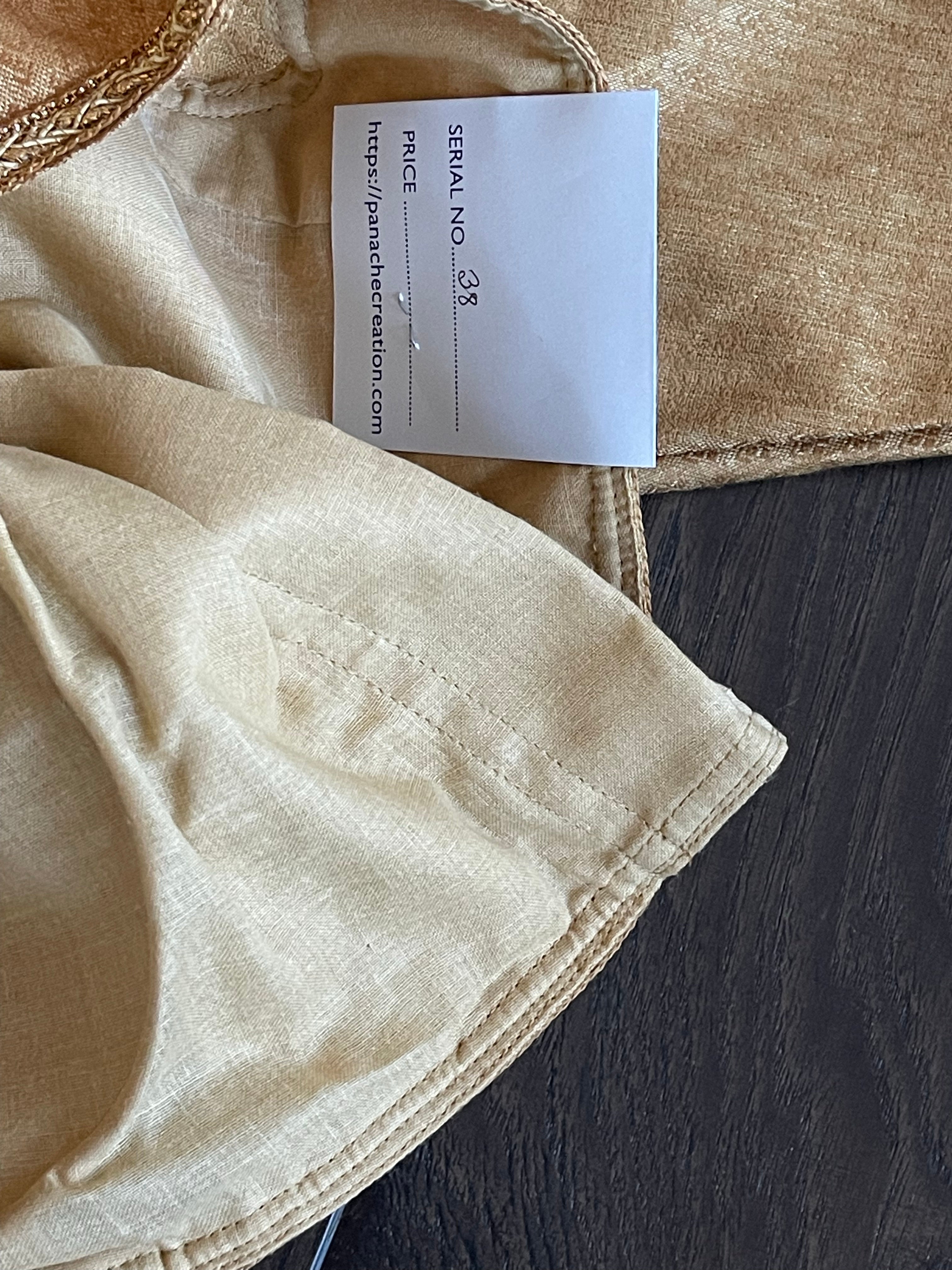 Designer Blouse - Gold Beige