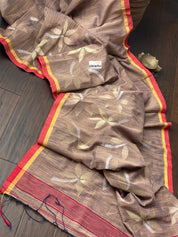 Bailu Matka Sequin - Brown Yellow Red