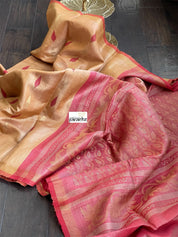 Tissue Tussar Silk - Golden Sandalwood