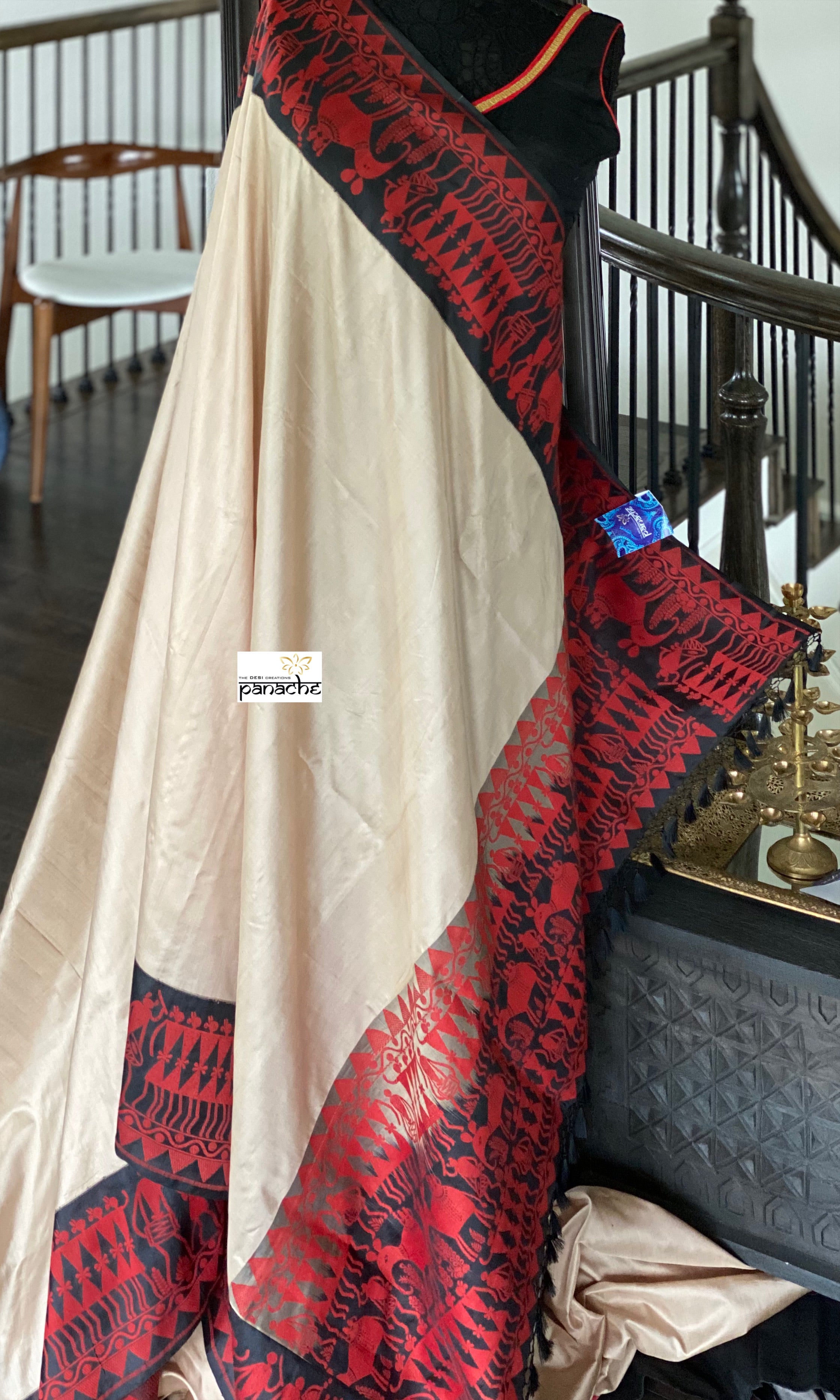 Pure Silk Banarasi - Light Mocha
