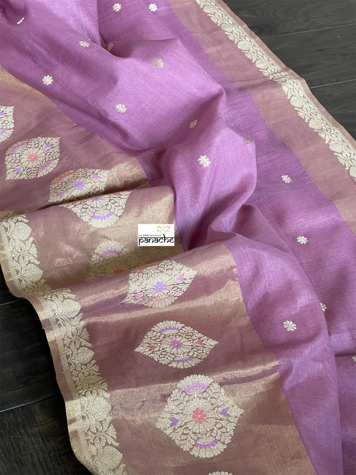Tassur Silk By Malmal Cotton Banarasi - Lavender Meenakari Kadwa Zari Woven