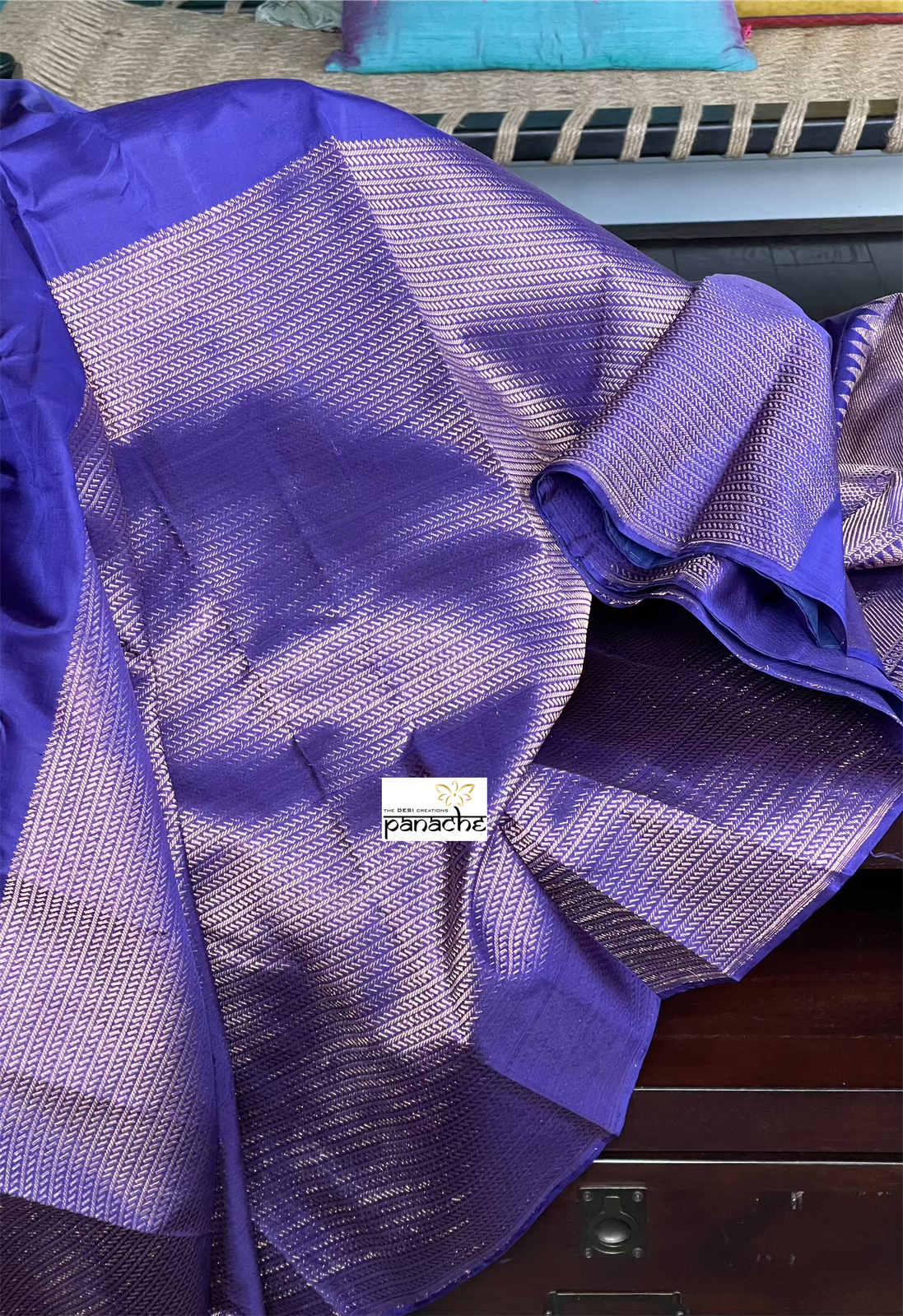 Pure Silk Kanjivaram - Purple Blue
