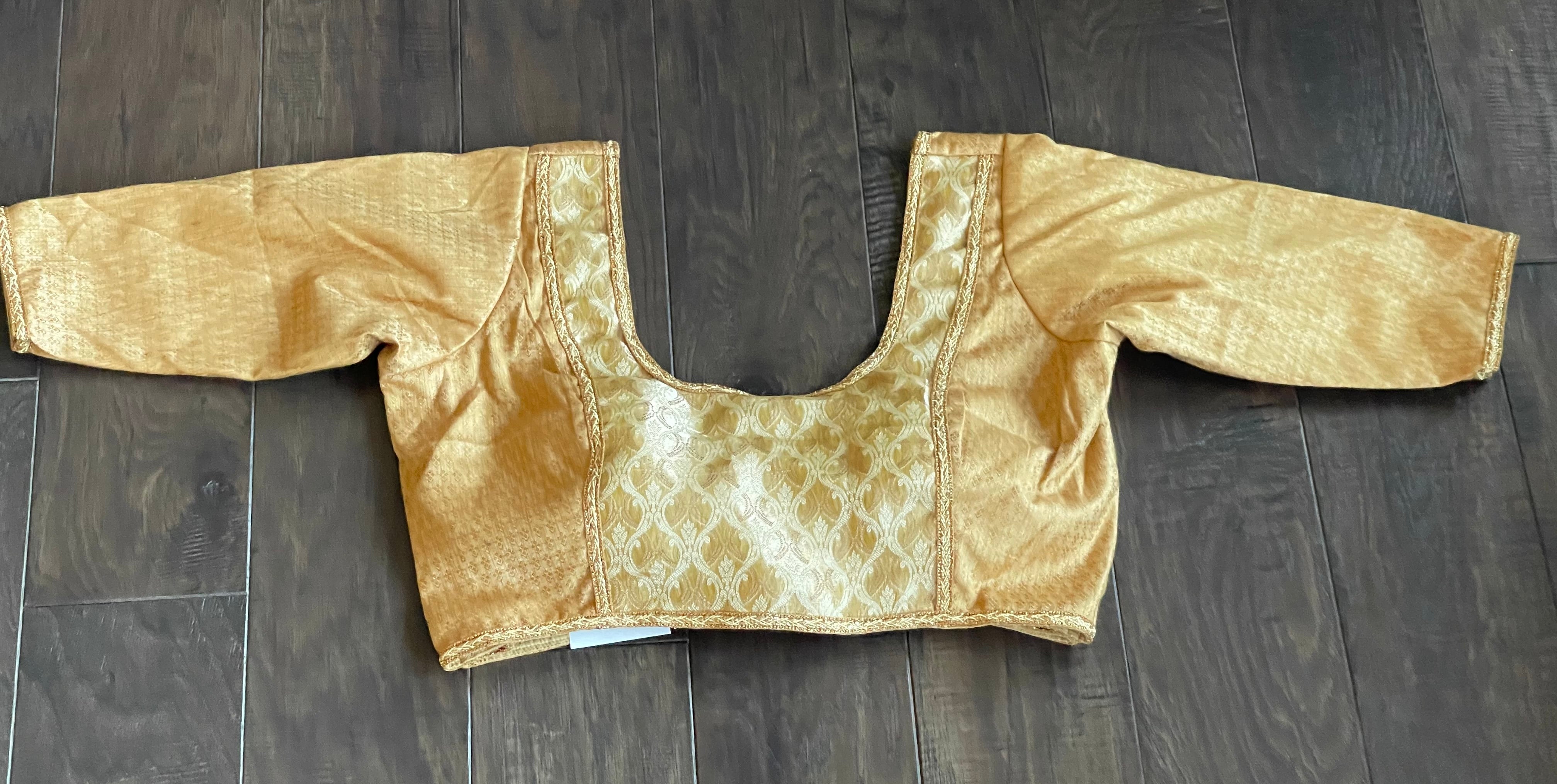 Designer Blouse - Gold Beige