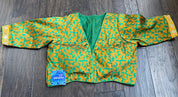 Designer Blouse - Green Orange Yellow