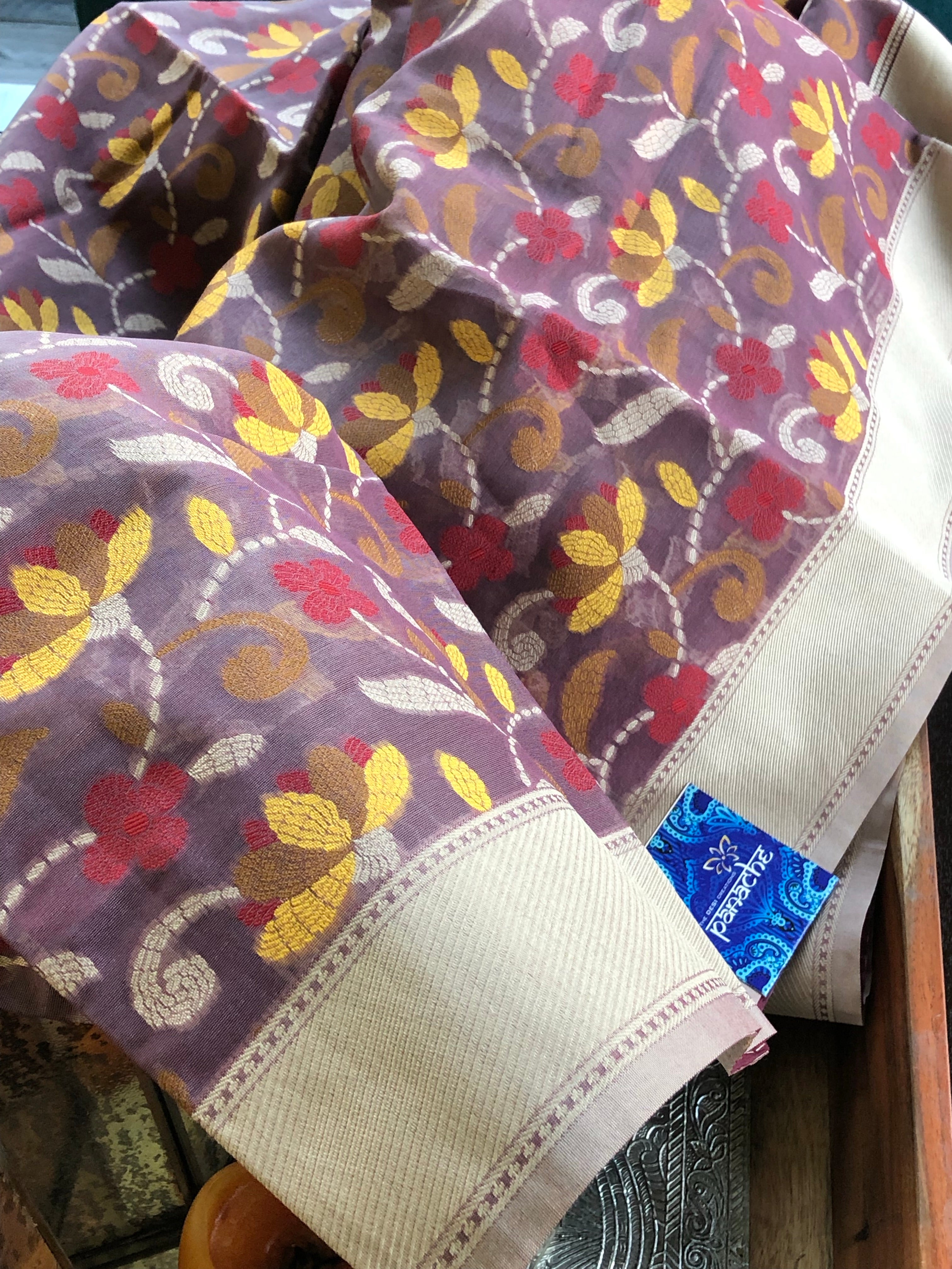Kora Kantha Woven - Mauve