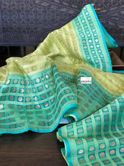 Organza Silk Banarasi - Pista Green Firozi