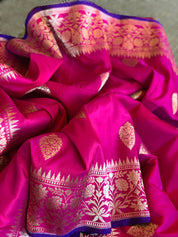 Katan Silk Banarasi - Magenta Purple