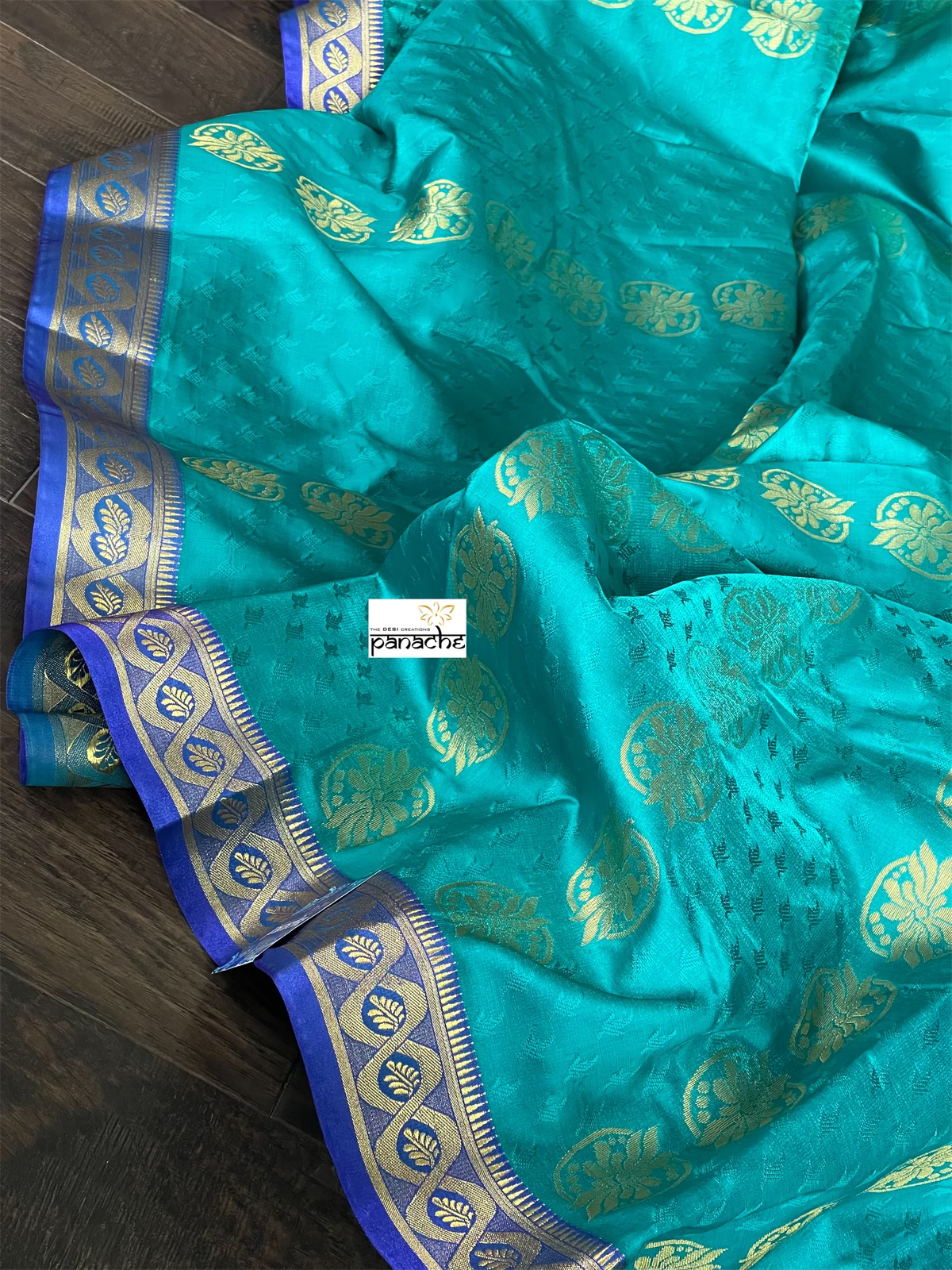 Soft Silk Kanjivaram - Sea Green Purple