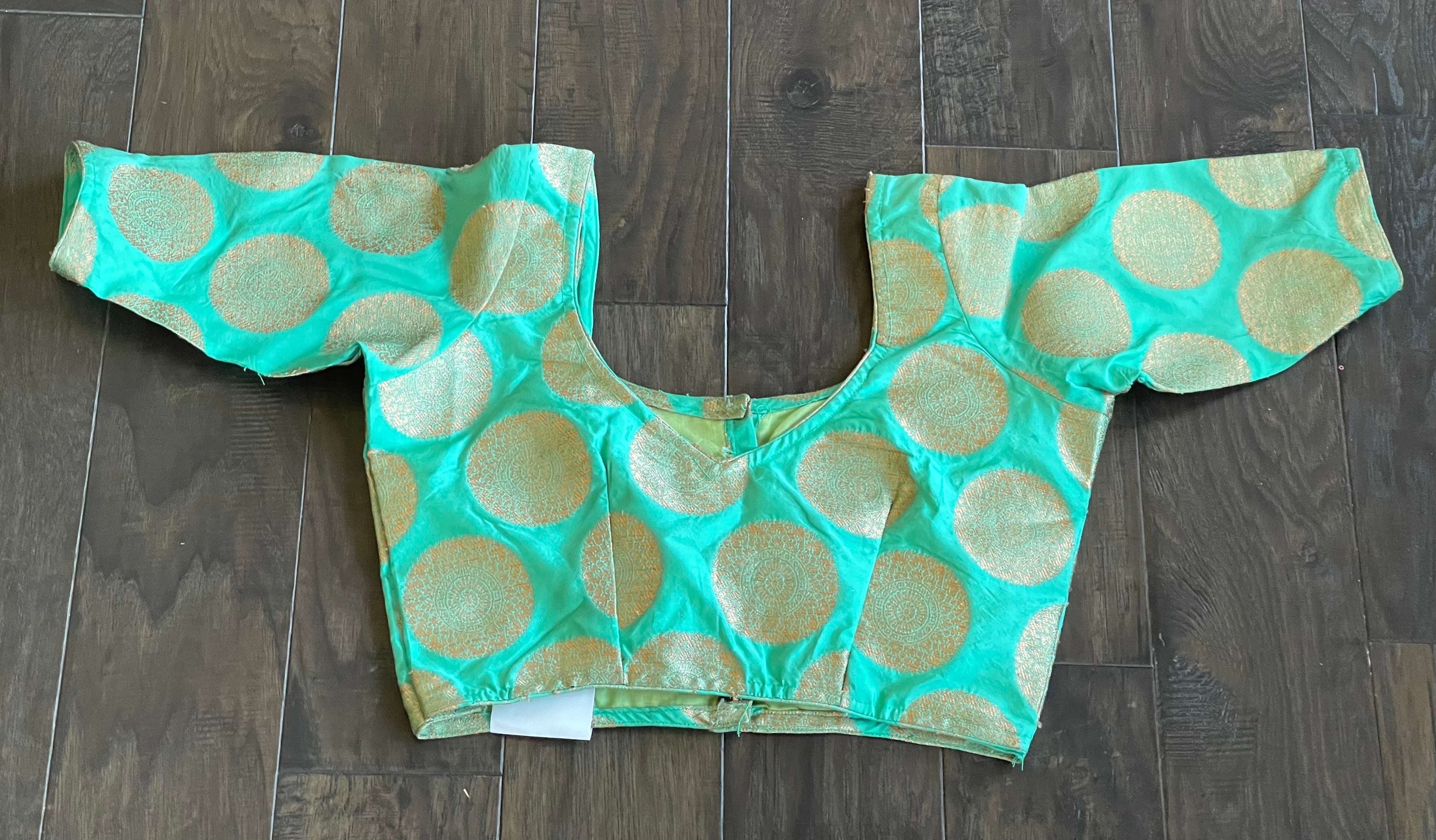 Designer Blouse - Sea Green