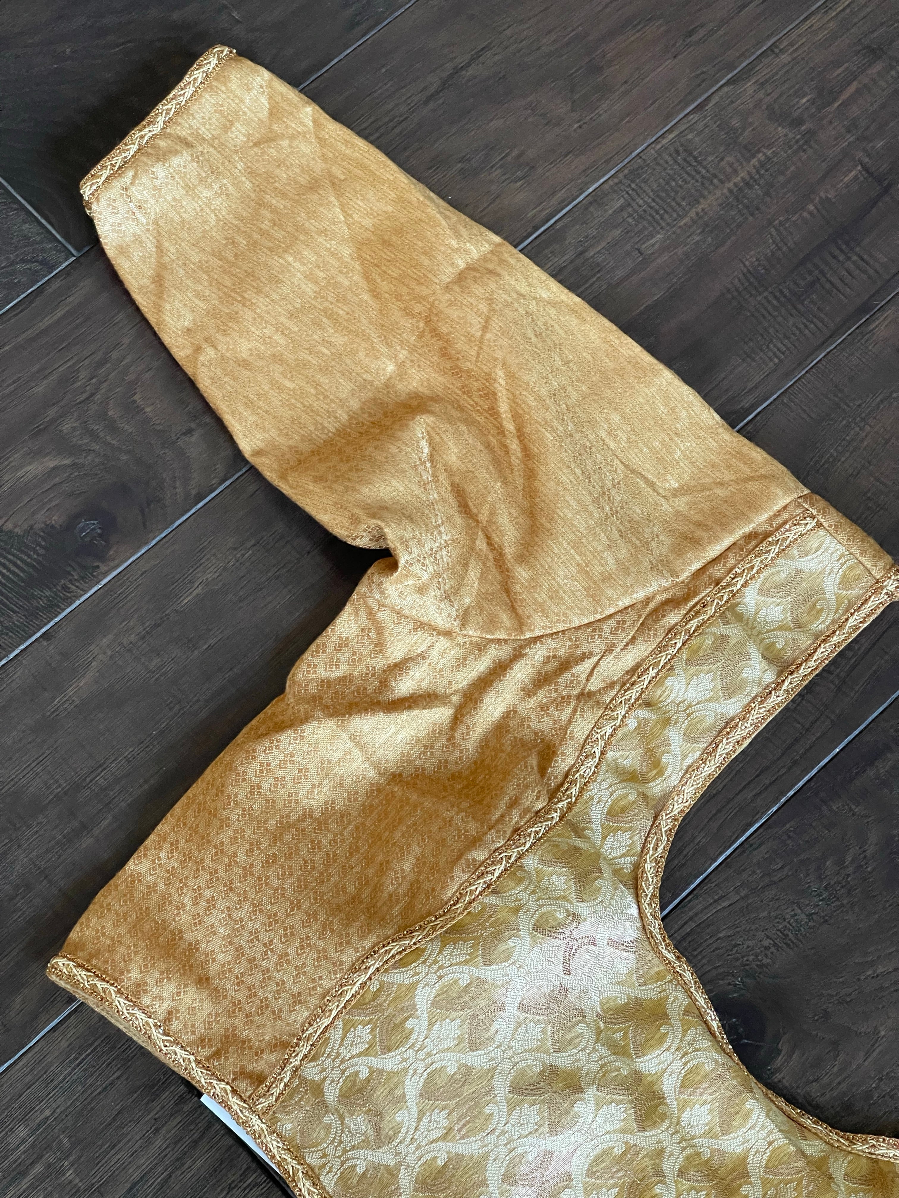 Designer Blouse - Gold Beige