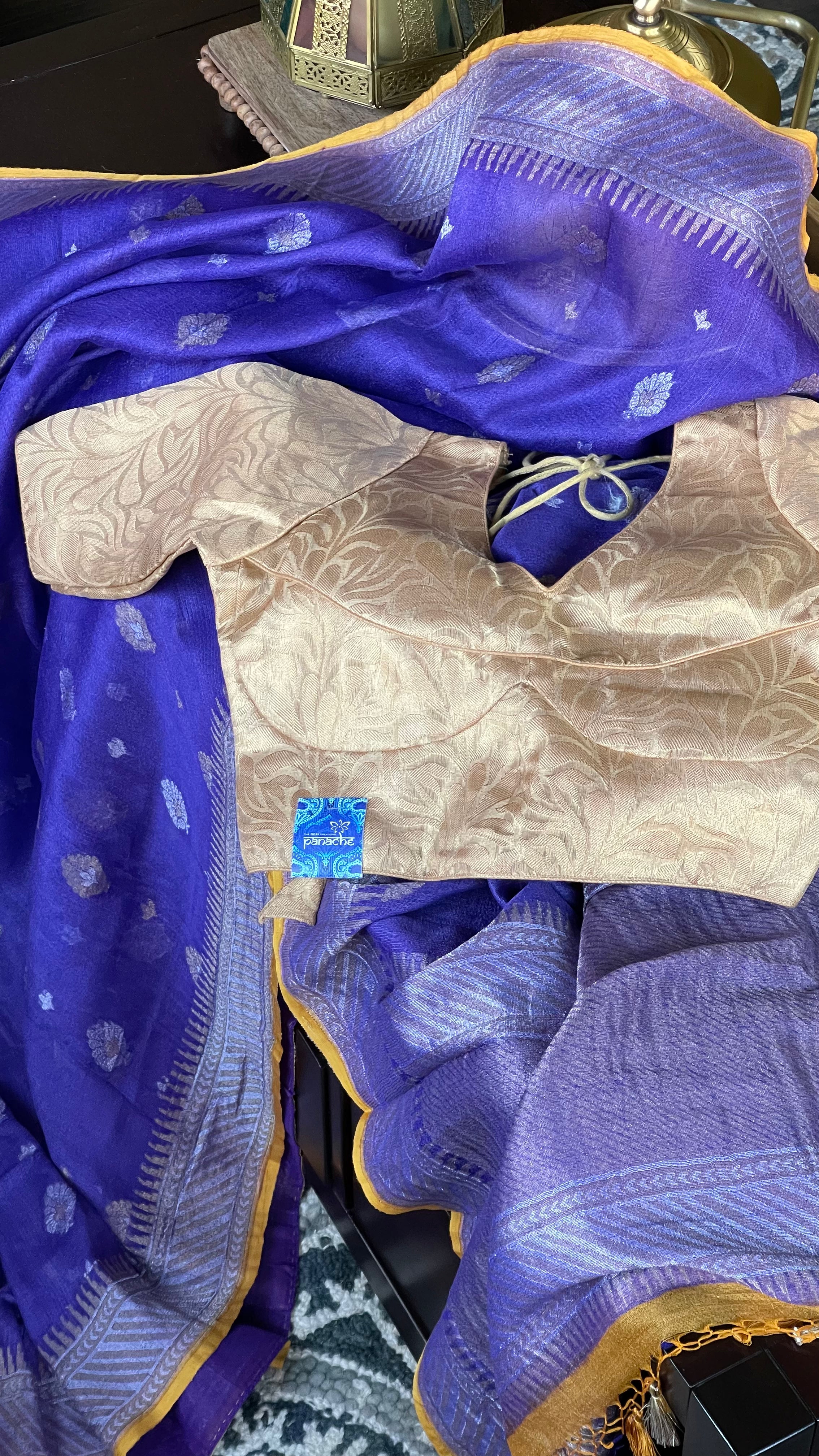 Designer Blouse - Gold Beige