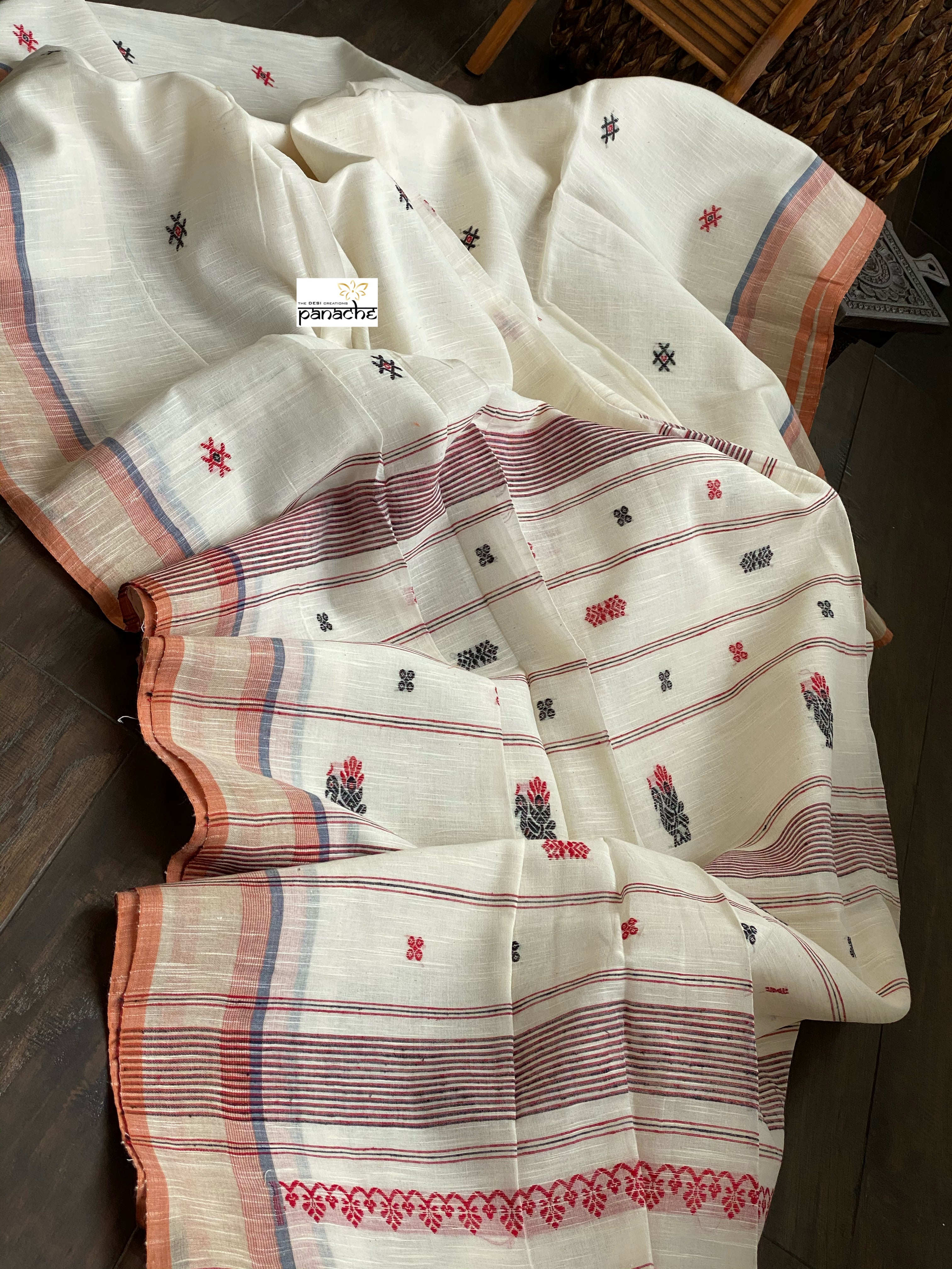 Pure Khadi Handloom - Offwhite Woven
