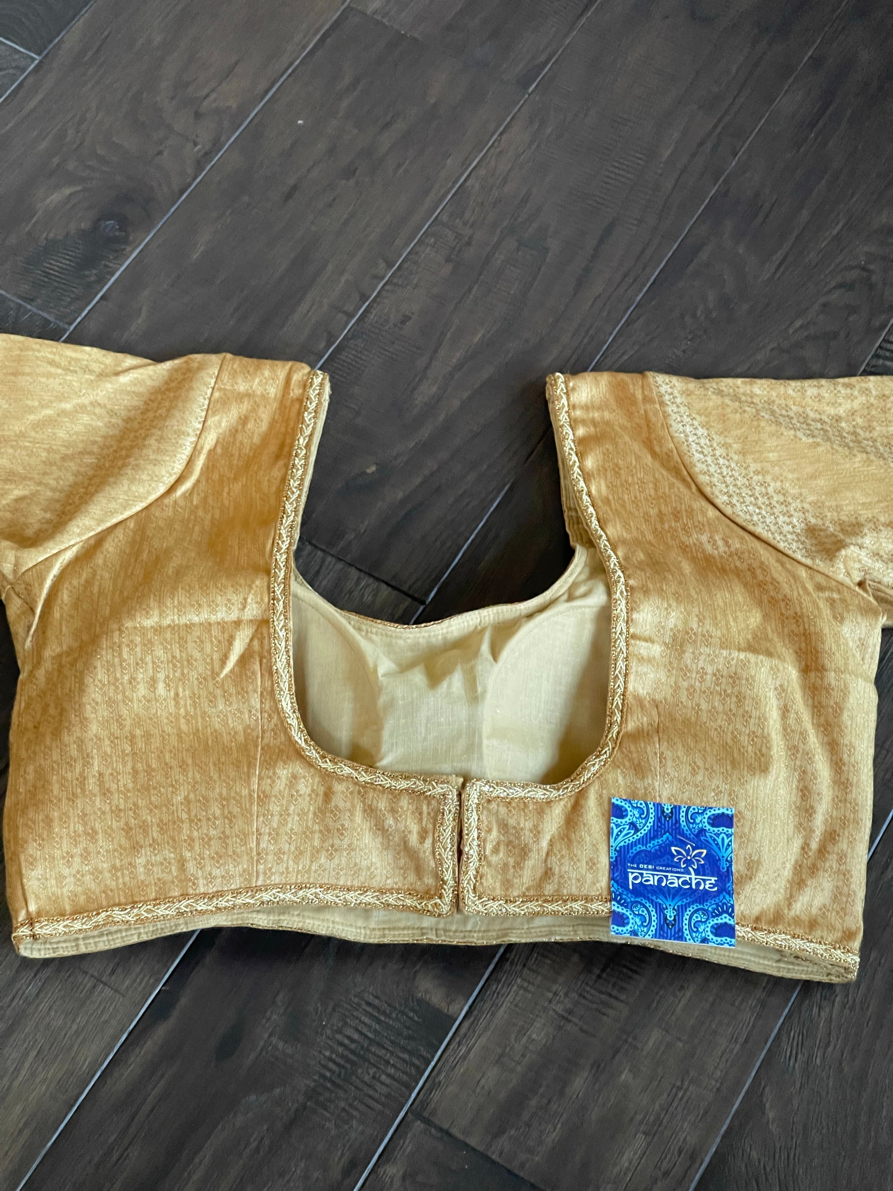 Designer Blouse - Gold Beige