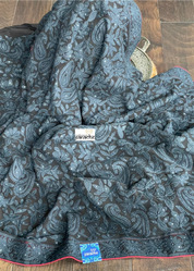 Designer Pure Georgette Chikankari - Black