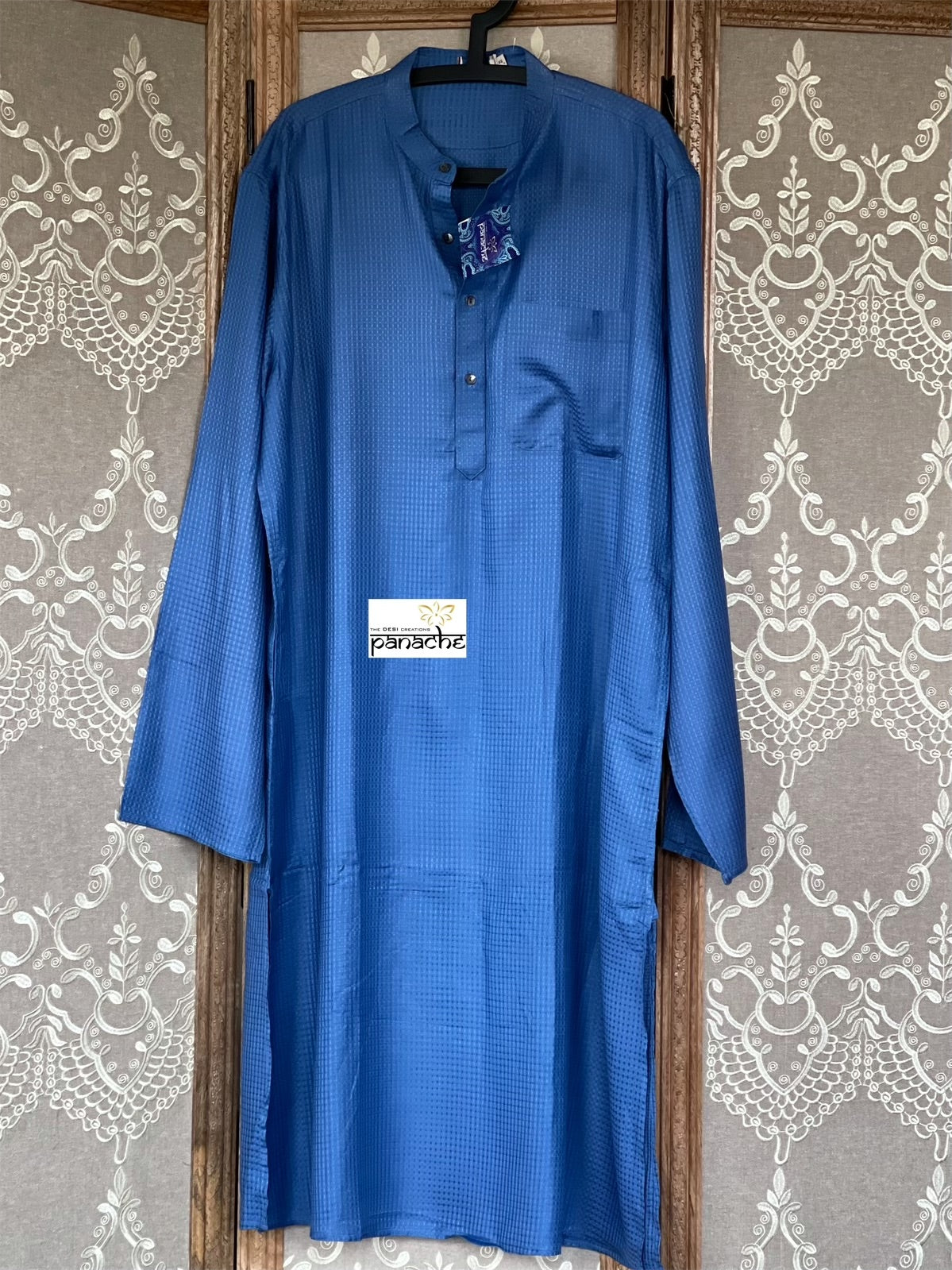 Long Kurta Men - Blue 3XL 46