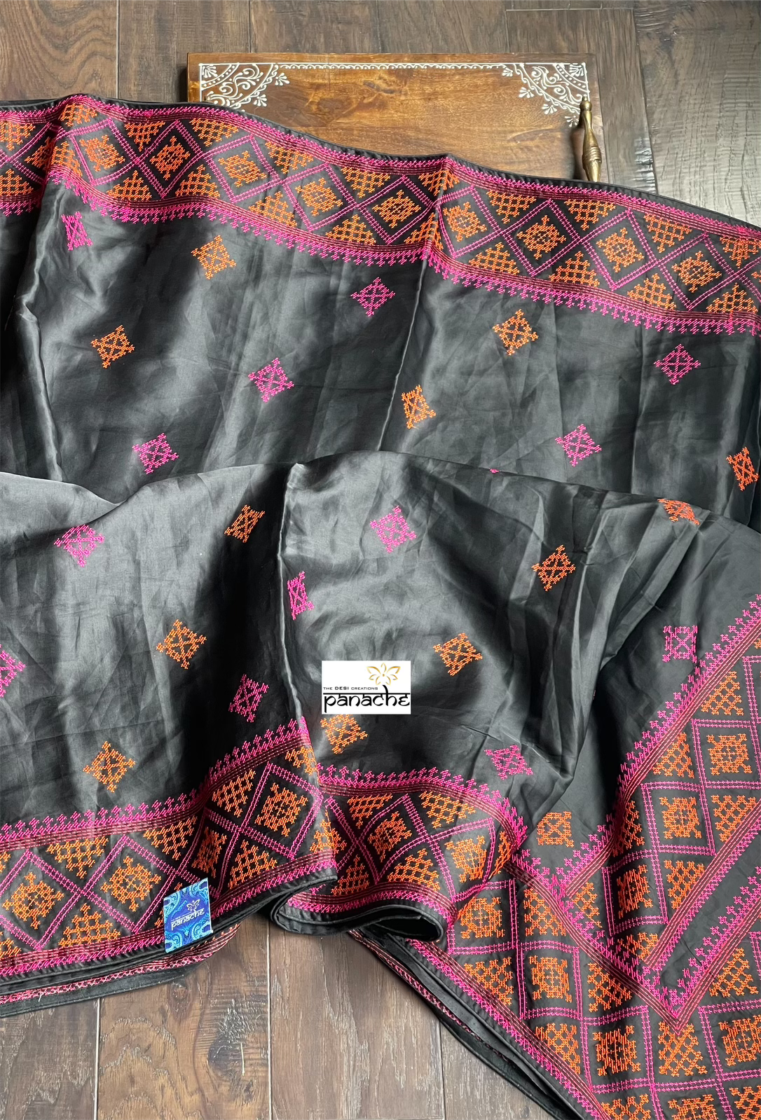 Designer Soft Silk - Black Cross Stitch