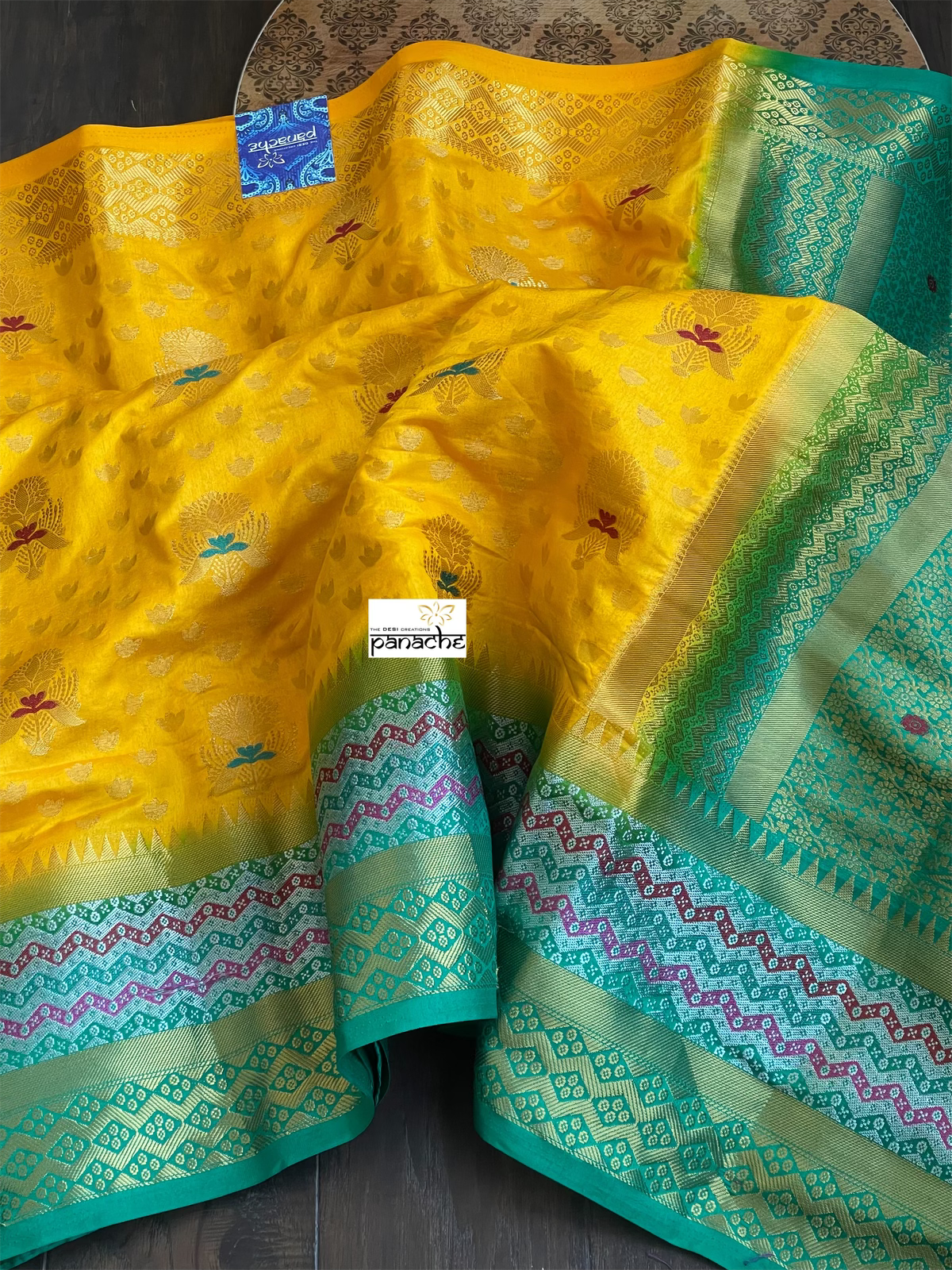 Soft Silk Kanjivaram - Orange Yellow