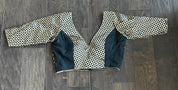 Designer Blouse - Black Gold Zari