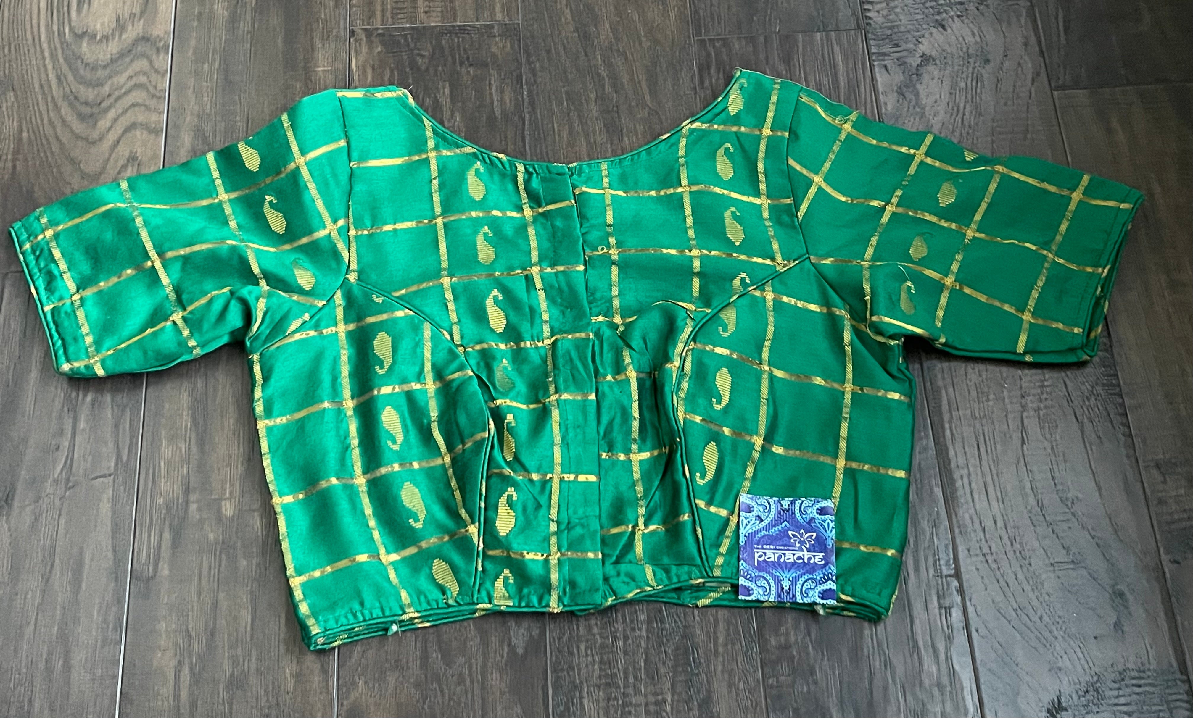 Designer Blouse - Dark Green