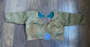 Designer Blouse - Teal Green Zari woven