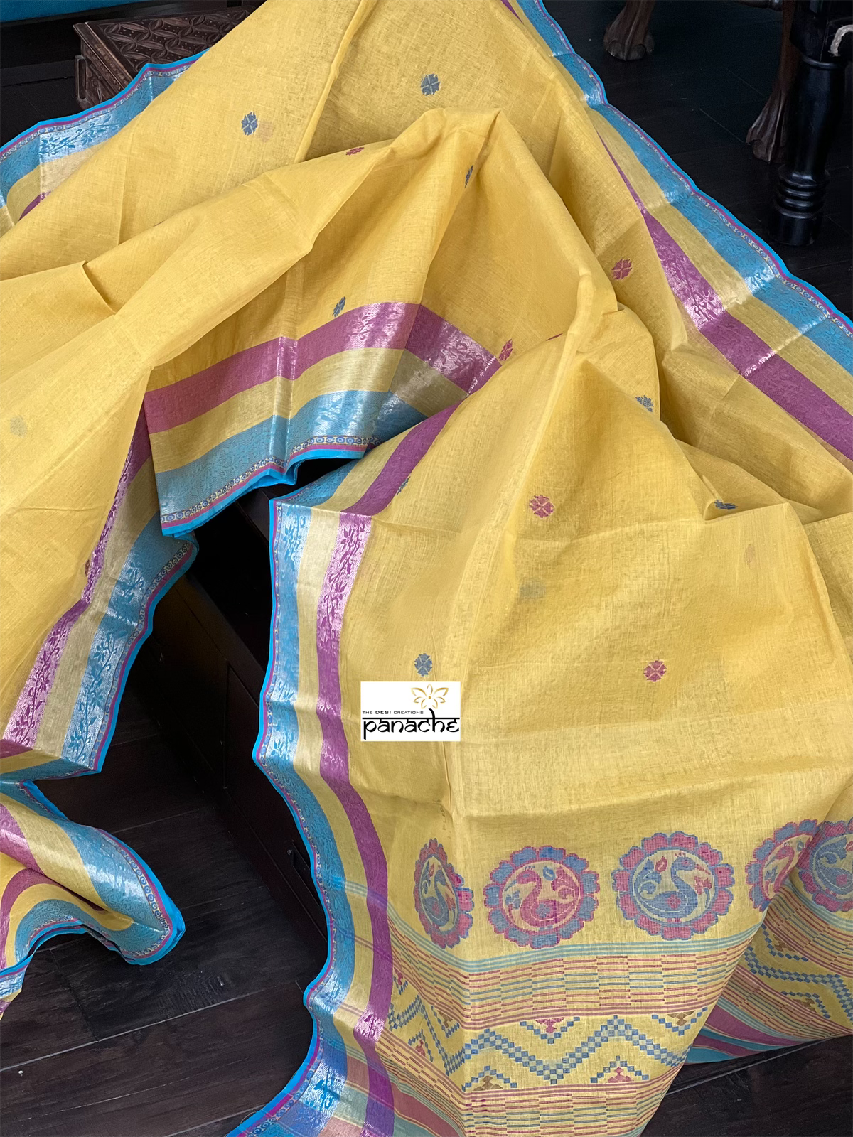 Cotton Bengal Handloom - Ochre Yellow