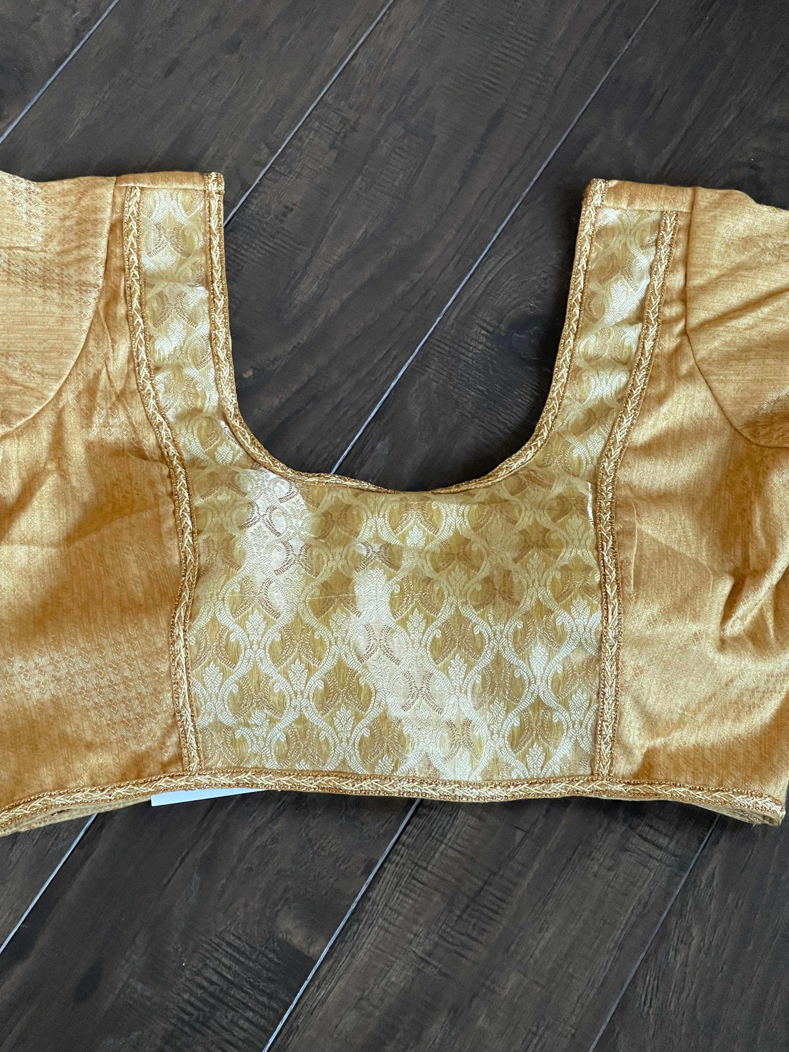 Designer Blouse - Gold Beige