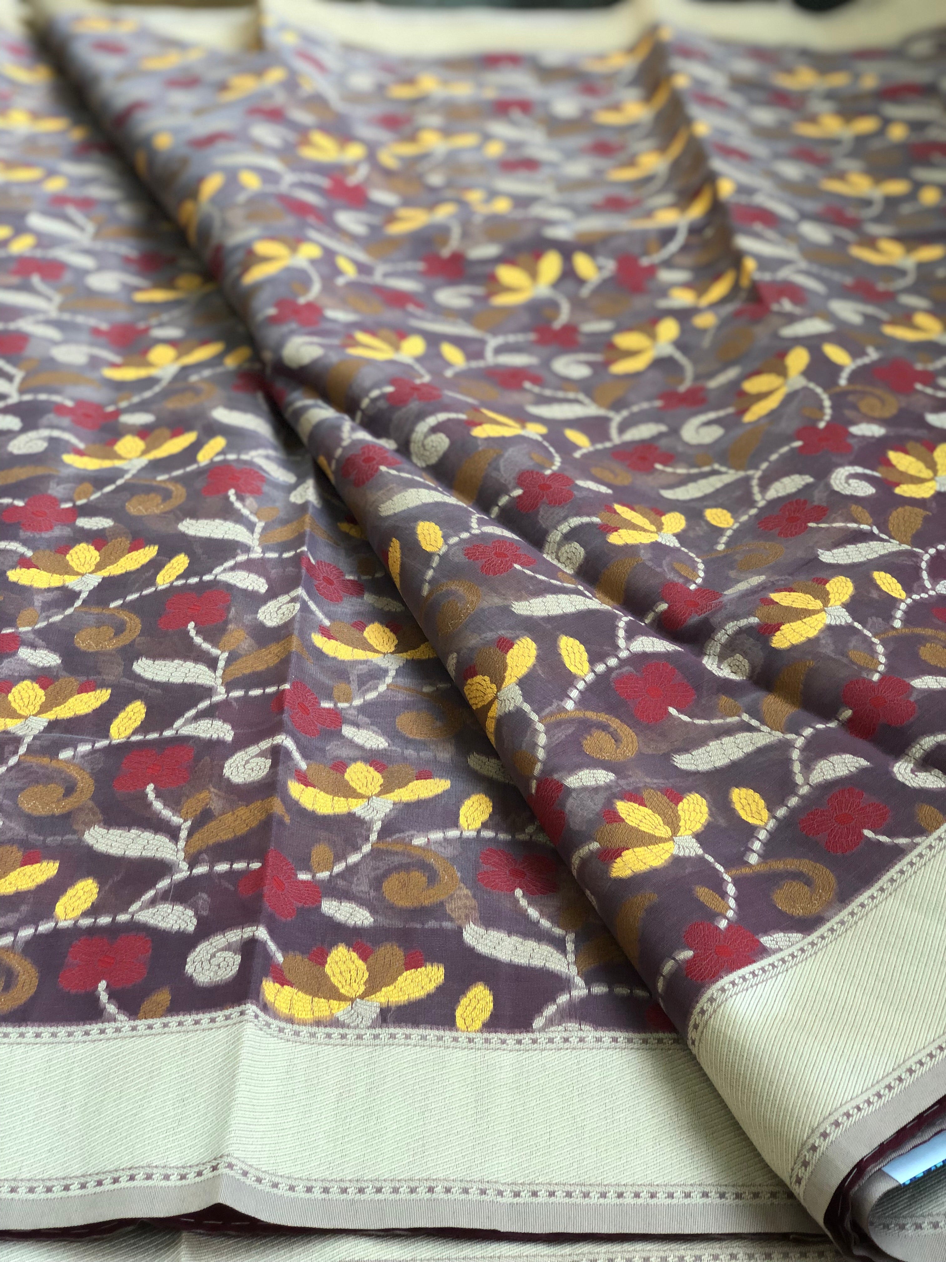 Kora Kantha Woven - Mauve