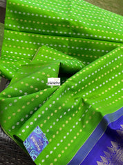 Silk Kanjivaram - Green Purple