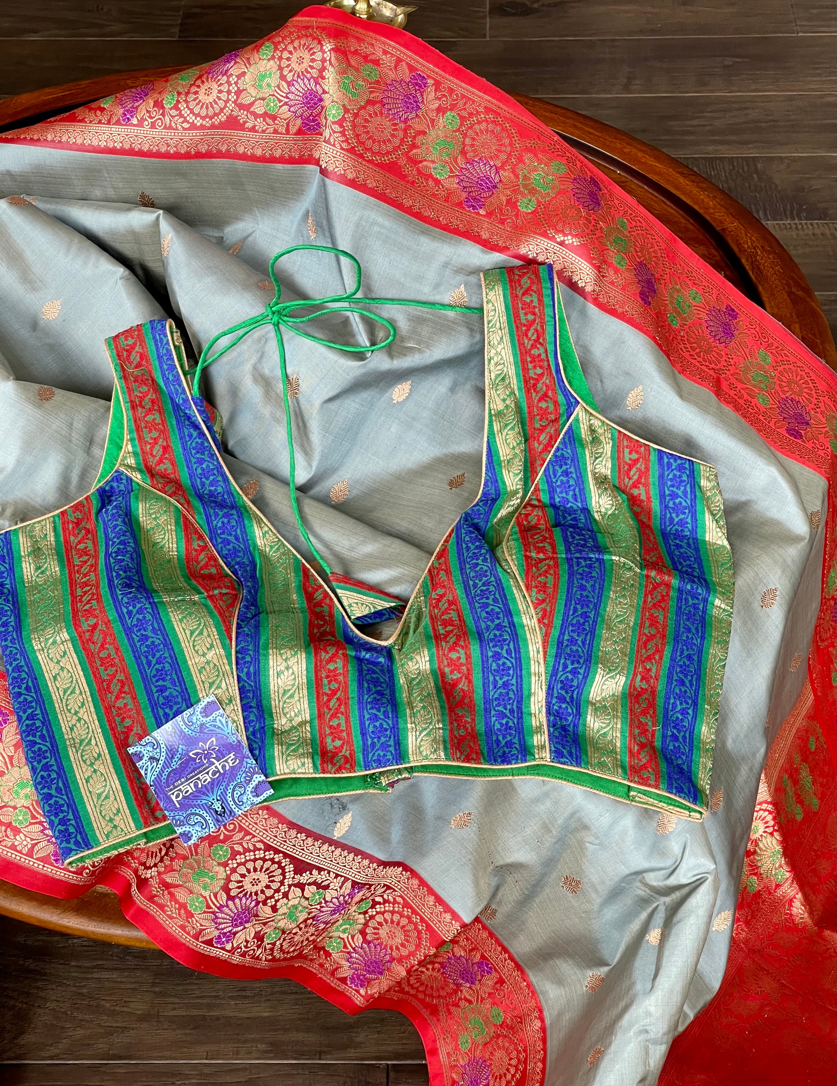 Designer Blouse - Multi Color Resham Woven