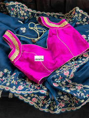 Designer Blouse - Pink Antique Zari