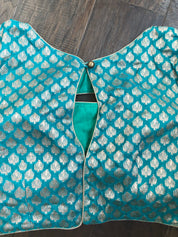 Designer Blouse - Rama Green Brocade