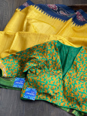 Designer Blouse - Green Orange Yellow