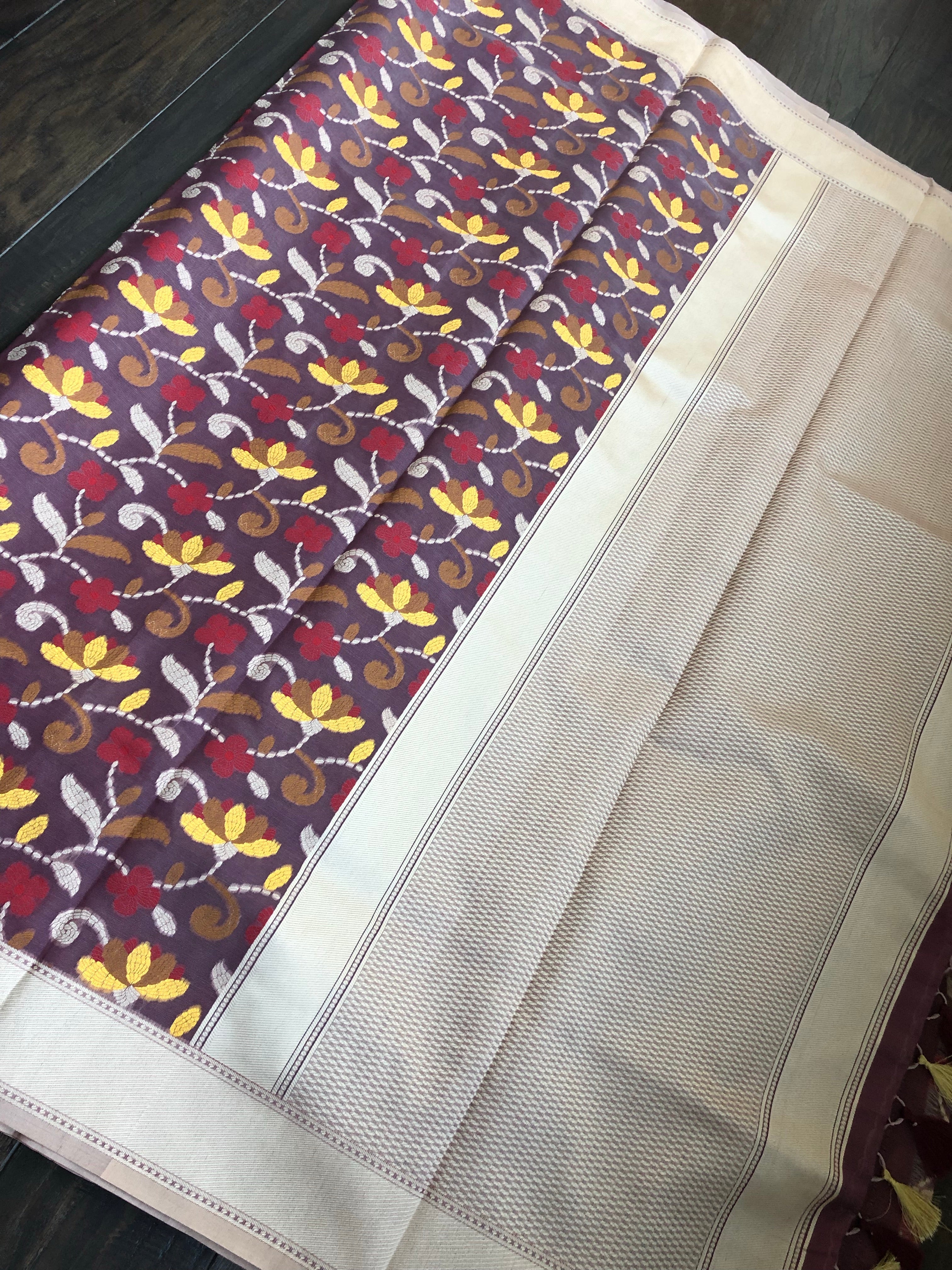 Kora Kantha Woven - Mauve