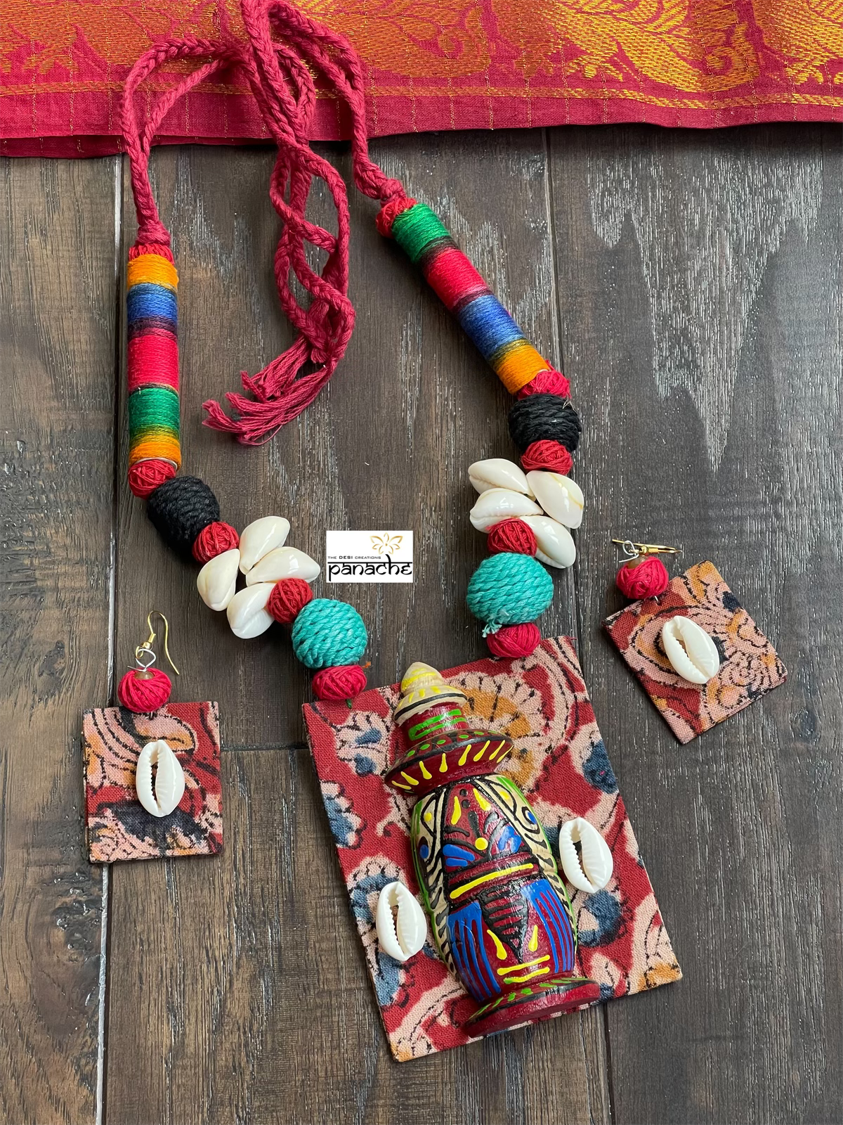 Jewelry Set - Multi Color Kalamkari