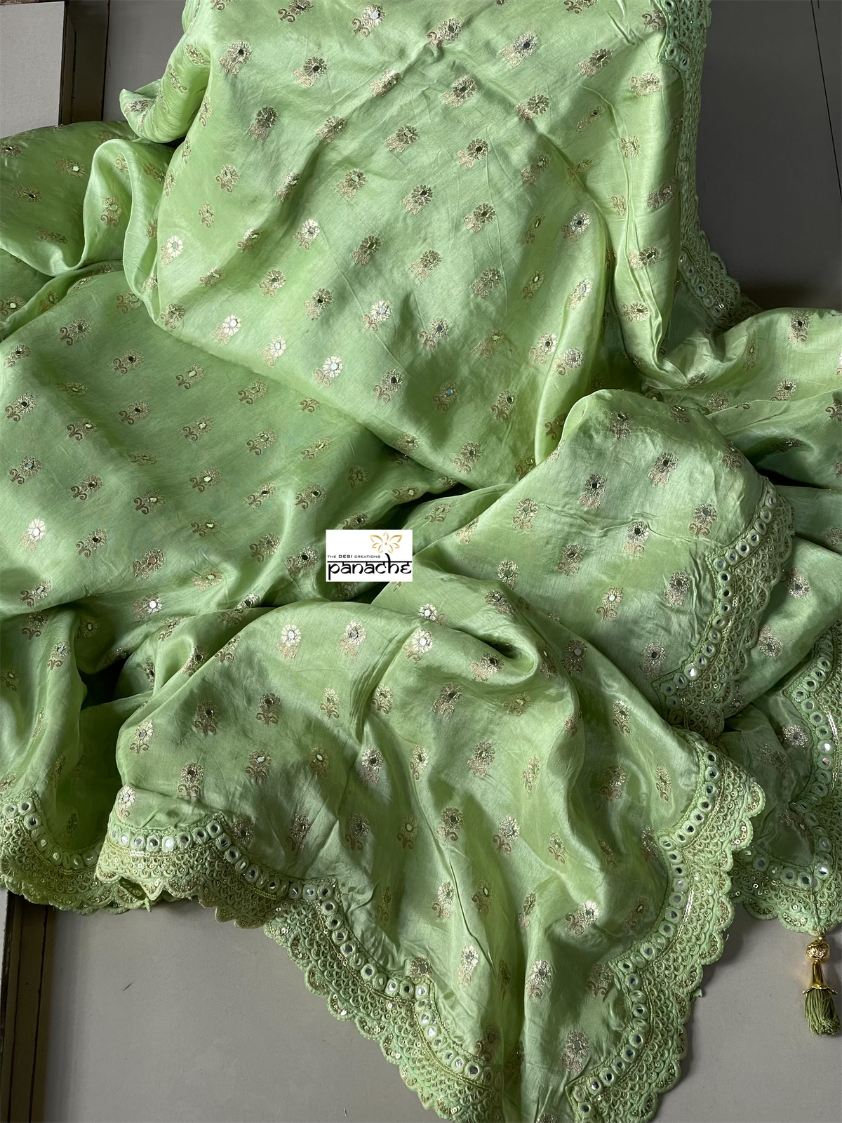 Designer Soft Silk - Pista Green