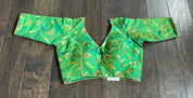 Designer Blouse - Green Meenakari
