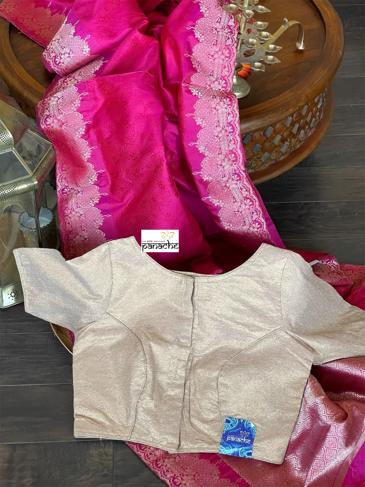 Designer Blouse - Golden Beige