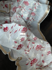 Embroidered Linen - White
