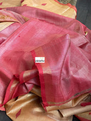 Tissue Tussar Silk - Golden Sandalwood