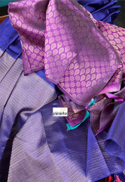 Pure Silk Kanjivaram - Purple Blue