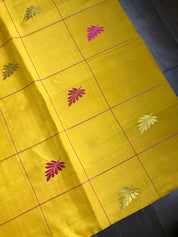 Silk Kanjivaram - Yellow Pink