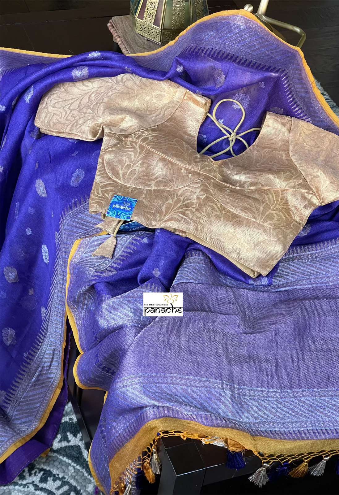 Designer Blouse - Gold Beige