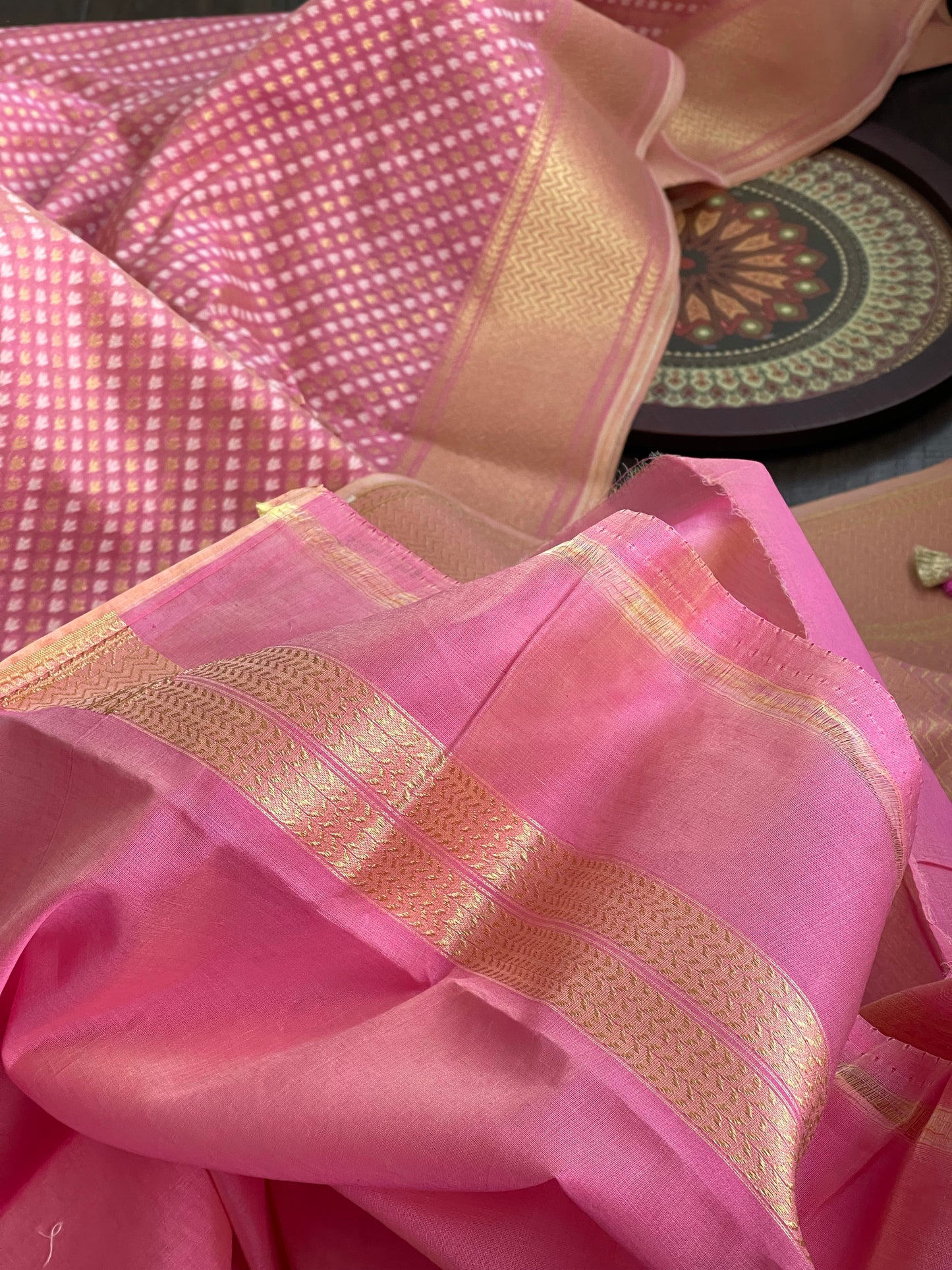Cotton Silk Banarasi - Light Pink