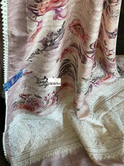 Designer Muga Floral - Blush Pink