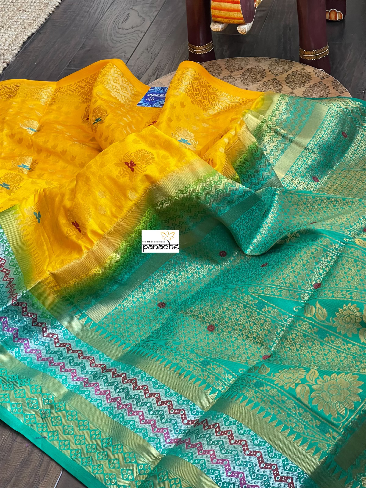Soft Silk Kanjivaram - Orange Yellow