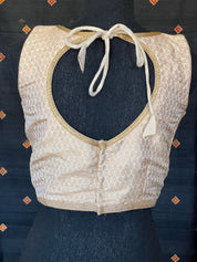 Designer Blouse - Golden Beige Woven